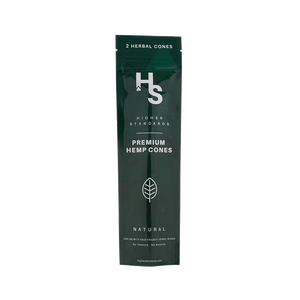 HIGHER STANDARDS PREMIUM HEMP CONES - 30 cones - BHANGO HEAD SHOP - Premium Glass, Vape and Cannabis Accessories