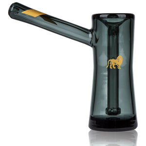 Marley Natural SMOKED GLASS BUBBLER with Gold Stripe Detail - BHANGO HEAD SHOP - Premium Glass, Vape and Cannabis Accessories