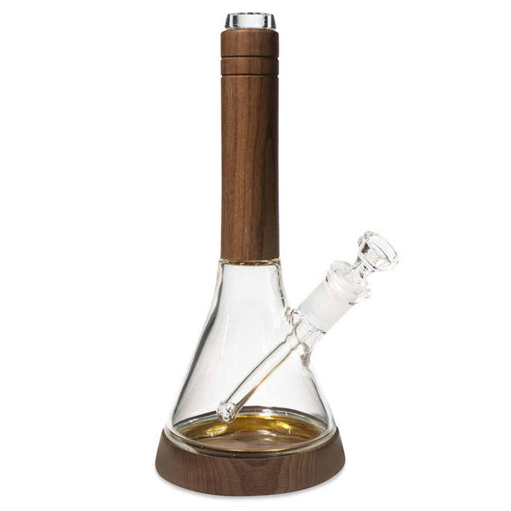 Marley Natural Walnut and Glass Water Pipe